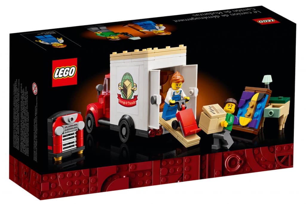 LEGO 40586 Stěhovací vůz: Krabice zezadu