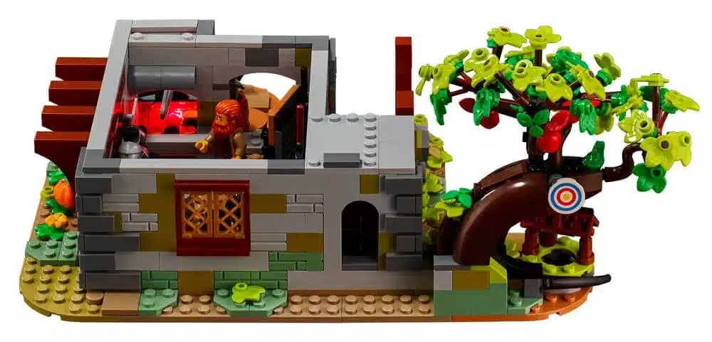 LEGO 21325 Středověká kovárna - terč na stromě